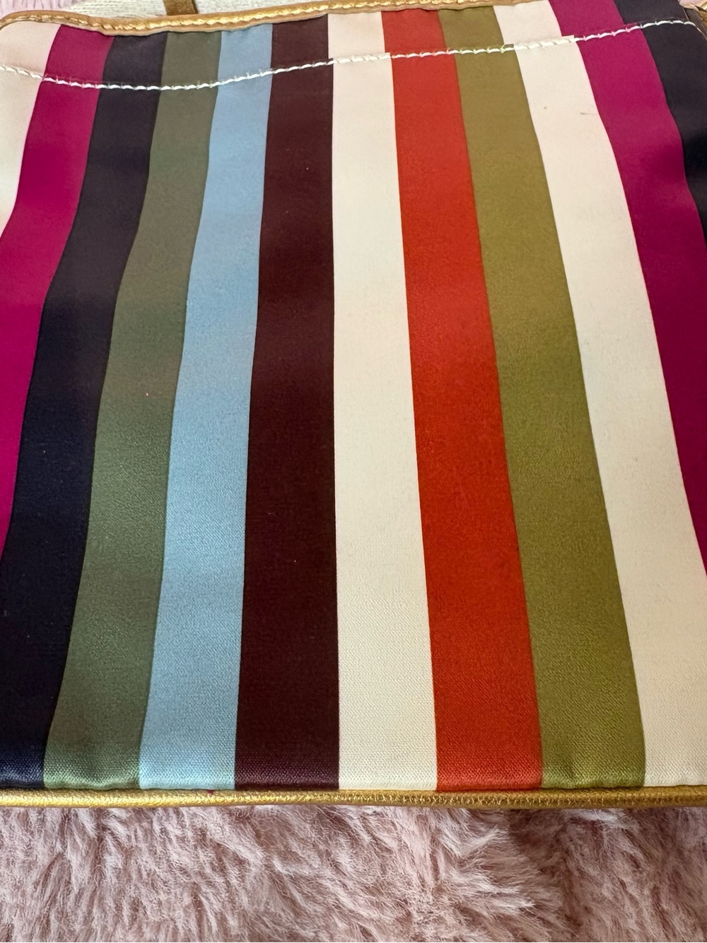 Coach Julia Legacy Stripe 46801 Multicolor Gold Crossbody Swingpack